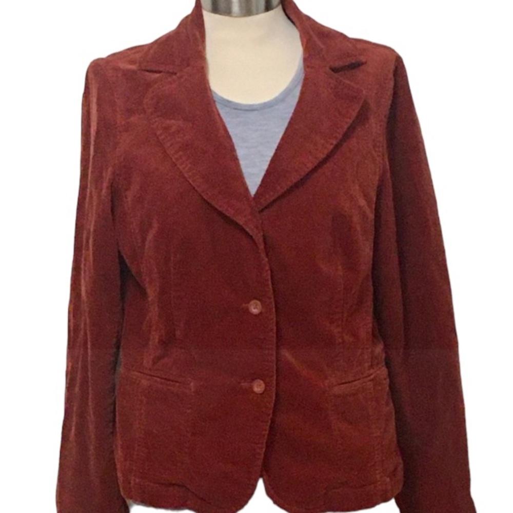 Valerie Stevens Corduroy Rust Jacket